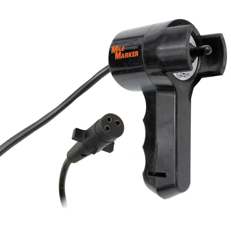 Mile Marker 76-50140-05B Electric Remote - Designed for All Electric Winches with Standard Solenoids - User Friendly Interface - 3 Pin Male Connection with Female Connector - Easy Installation - Image 1